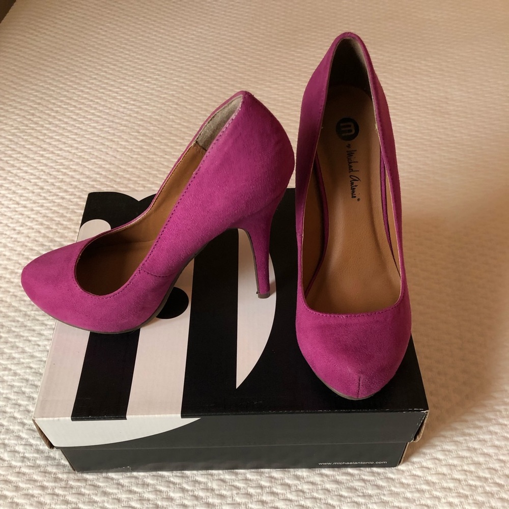 MICHAEL ANTONIO RASPBERRY HEELS